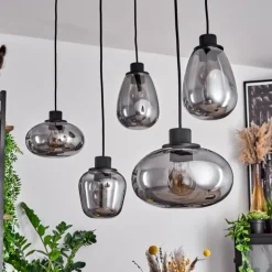 Suspension Barnegat Noir, 5 lumières