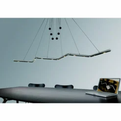 Suspension Basis-Leuchten GENUA LED Aluminium, 6 lumières