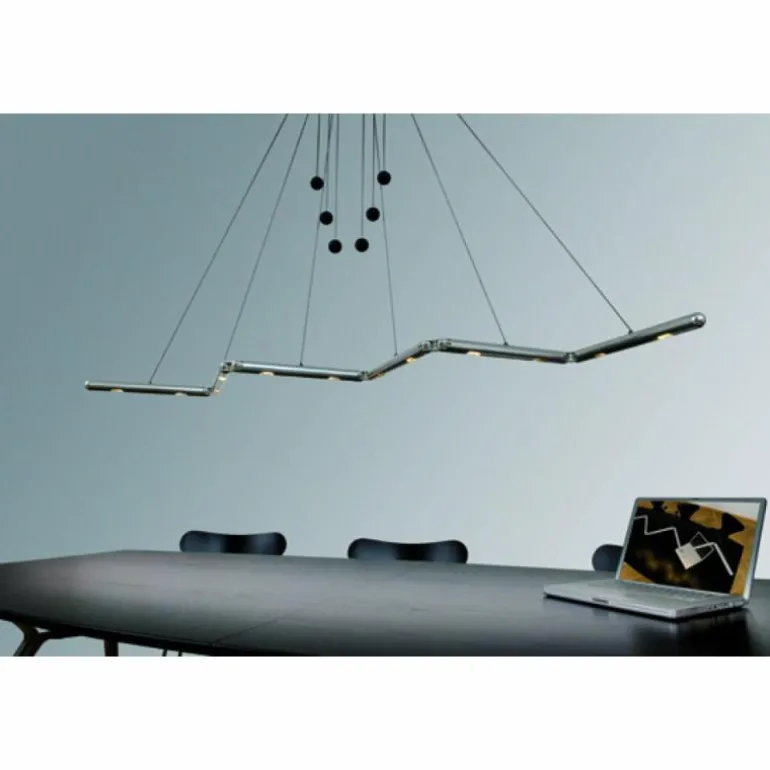 Suspension Basis-Leuchten GENUA LED Aluminium, 6 lumières