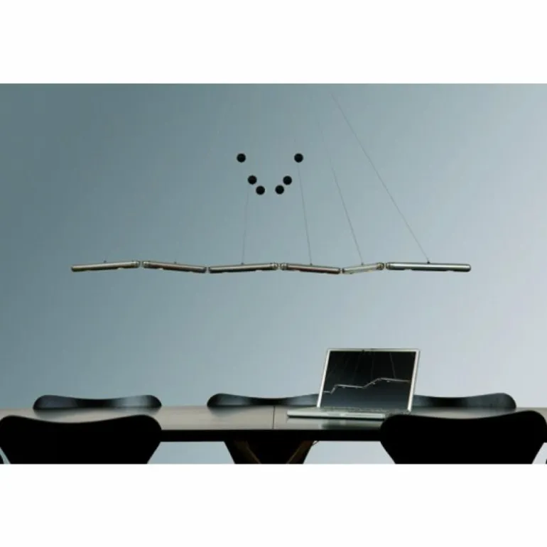 Suspension Basis-Leuchten GENUA LED Aluminium, 6 lumières