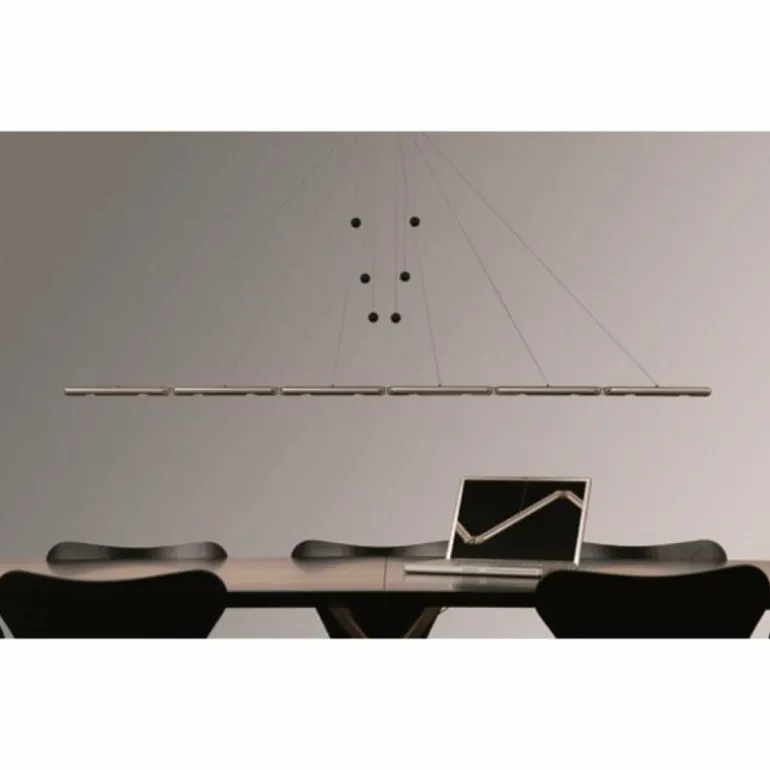 Suspension Basis-Leuchten GENUA LED Aluminium, 6 lumières