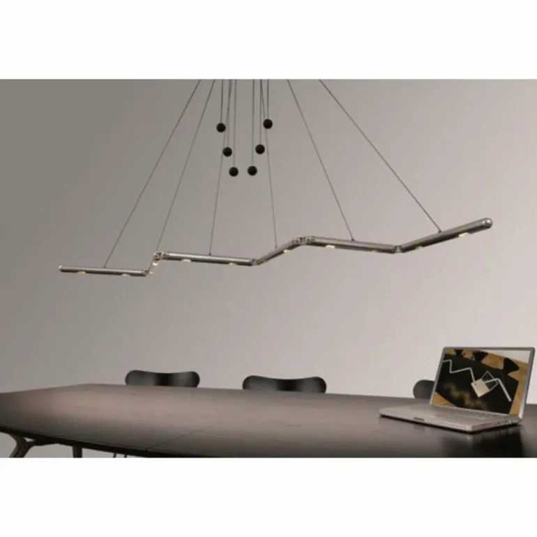 Suspension Basis-Leuchten GENUA LED Aluminium, 4 lumières