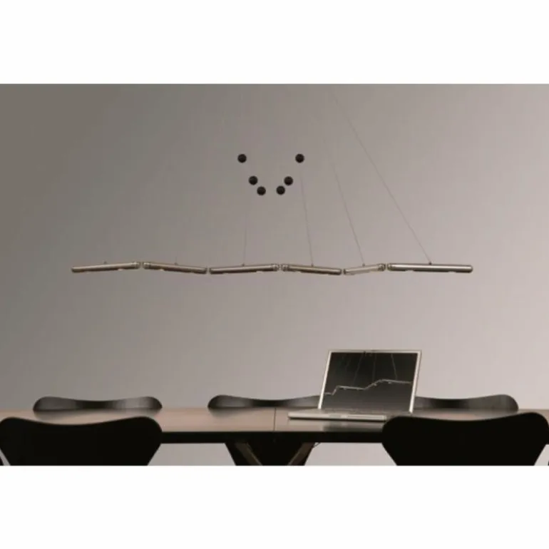 Suspension Basis-Leuchten GENUA LED Aluminium, 4 lumières