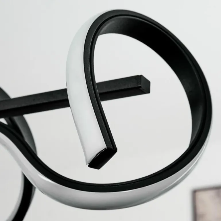 Suspension Bazuin LED Noir, 4 lumières