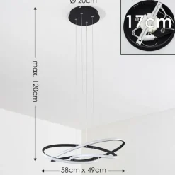 Suspension Belgorod LED Noir, 1 lumière