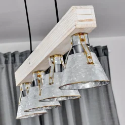 Suspension Berkeley Blanc, 4 lumières