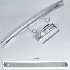 Suspension Bernese LED Nickel mat, 3 lumières