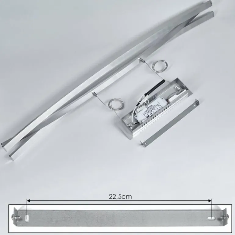 Suspension Bernese LED Nickel mat, 3 lumières