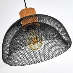 Suspension Besancon Brun, Noir, 1 lumière