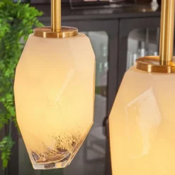 Suspension Bocayuva Laiton, 4 lumières