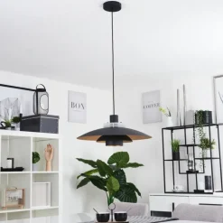 Suspension Boeven Noir, Blanc, 1 lumière