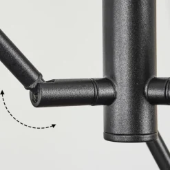 Suspension Bogno Noir, 6 lumières