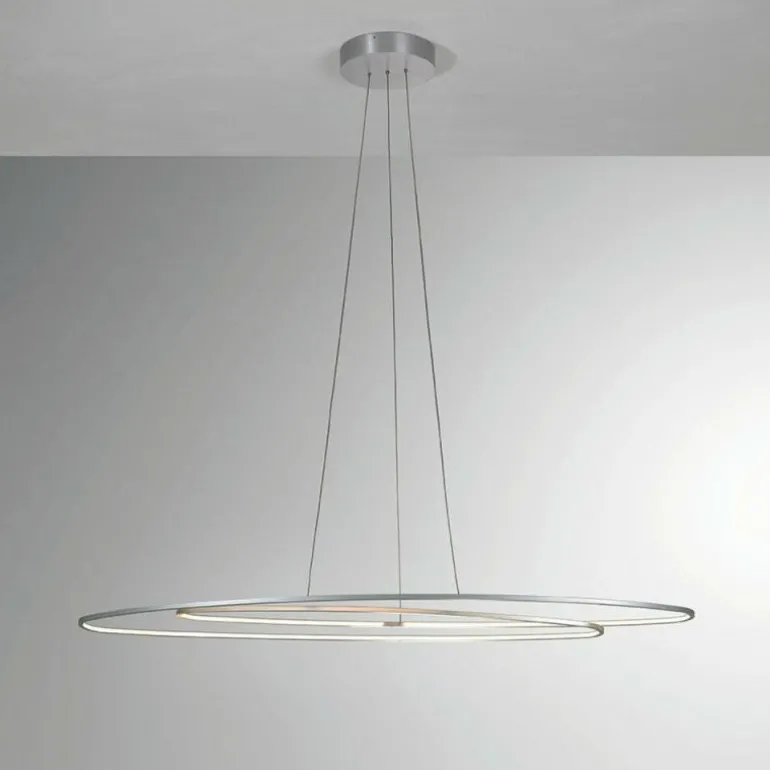 Suspension BOPP FLAIR LED Aluminium, 1 lumière