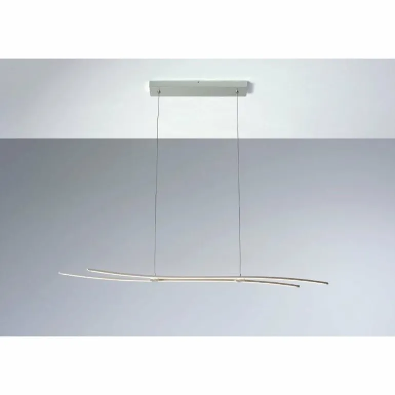 Suspension Bopp Flow LED Aluminium, 1 lumière
