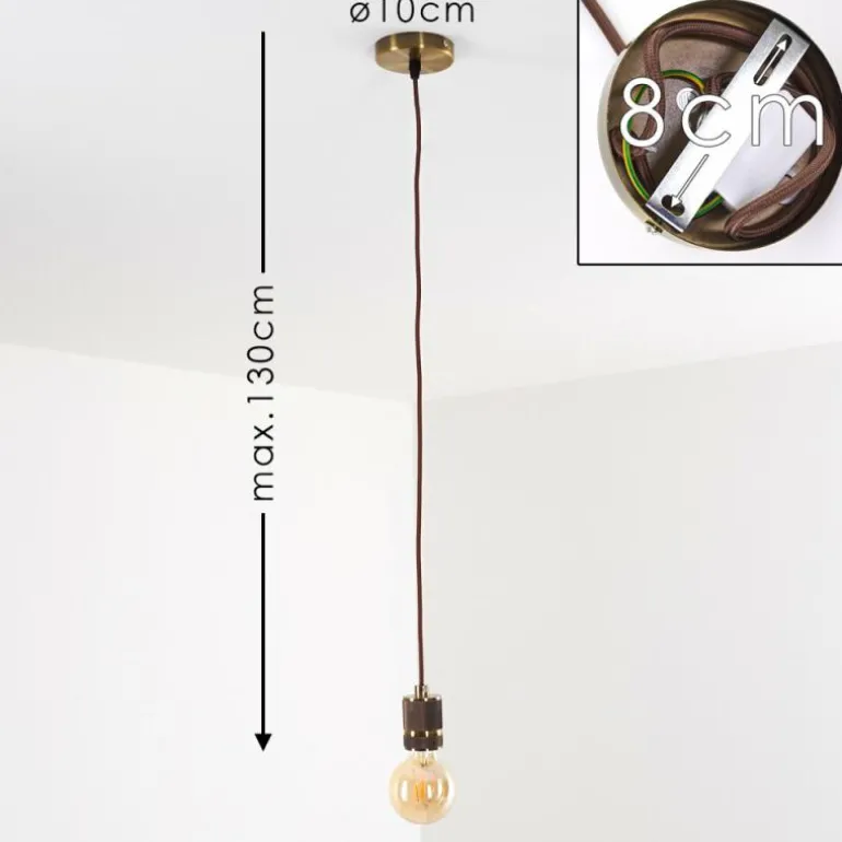 Suspension Borex Laiton, 1 lumière