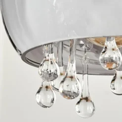 Suspension Boundry Noir, 4 lumières