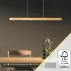 Suspension Brilliant Ainara LED Bois clair, Noir, 1 lumière