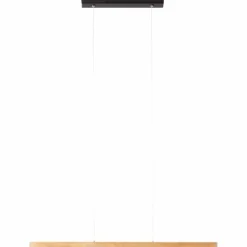 Suspension Brilliant Ainara LED Bois clair, Noir, 1 lumière