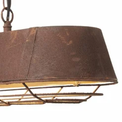 Suspension Brilliant Alvera Rouille, 4 lumières