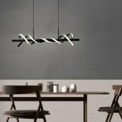 Suspension Brilliant Amalie LED Noir, 1 lumière