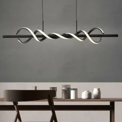 Suspension Brilliant Amalie LED Noir, 1 lumière