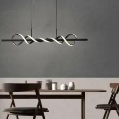 Suspension Brilliant Amalie LED Noir, 1 lumière