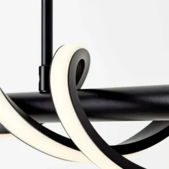 Suspension Brilliant Amalie LED Noir, 1 lumière