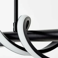 Suspension Brilliant Amalie LED Noir, 1 lumière