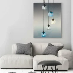 Suspension Brilliant Amiri Noir, 5 lumières