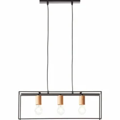 Suspension Brilliant Arica Noir, 3 lumières