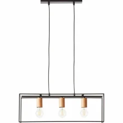 Suspension Brilliant Arica Noir, 3 lumières