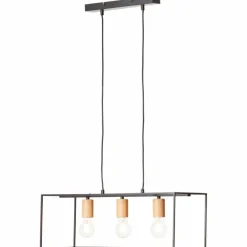 Suspension Brilliant Arica Noir, 3 lumières