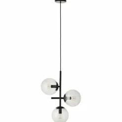 Suspension Brilliant Ariol Noir, 3 lumières