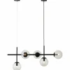 Suspension Brilliant Ariol Noir, 5 lumières