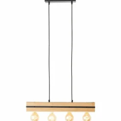 Suspension Brilliant Benny Noir, 4 lumières