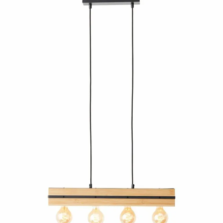 Suspension Brilliant Benny Noir, 4 lumières