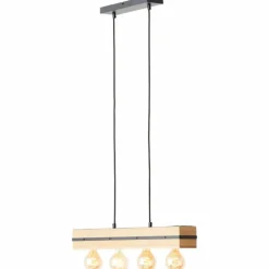 Suspension Brilliant Benny Noir, 4 lumières