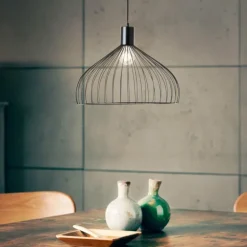 Suspension Brilliant Blacky Noir, 1 lumière