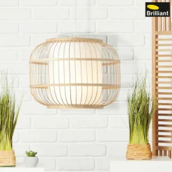 Suspension Brilliant Bones Brun, Blanc, 1 lumière