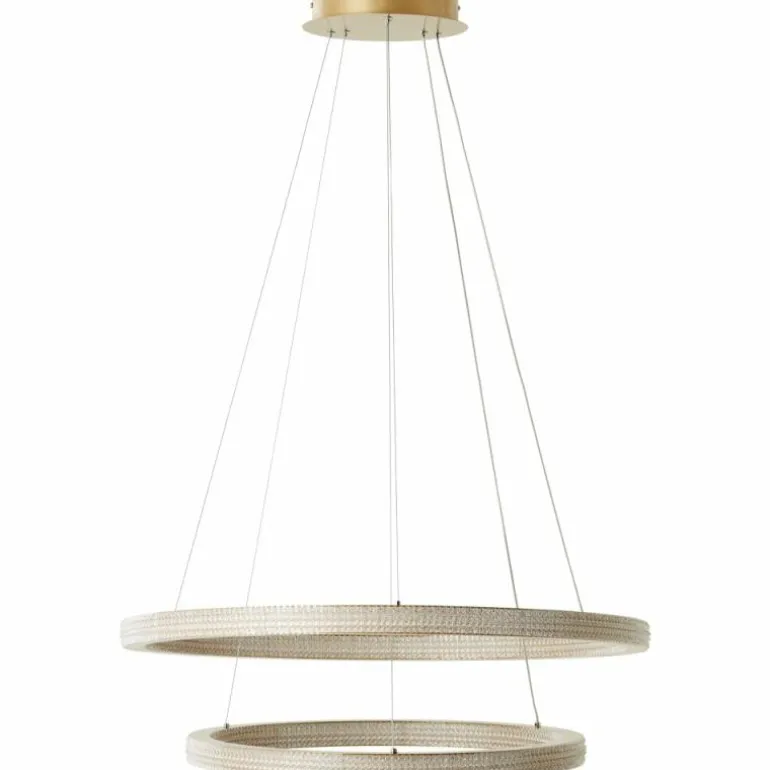 Suspension Brilliant Calvi LED Or, 1 lumière, Télécommandes