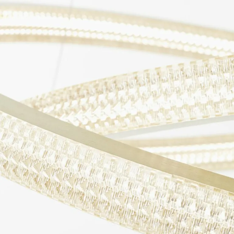 Suspension Brilliant Calvi LED Or, 1 lumière, Télécommandes