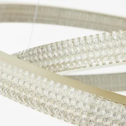 Suspension Brilliant Calvi LED Or, 1 lumière, Télécommandes