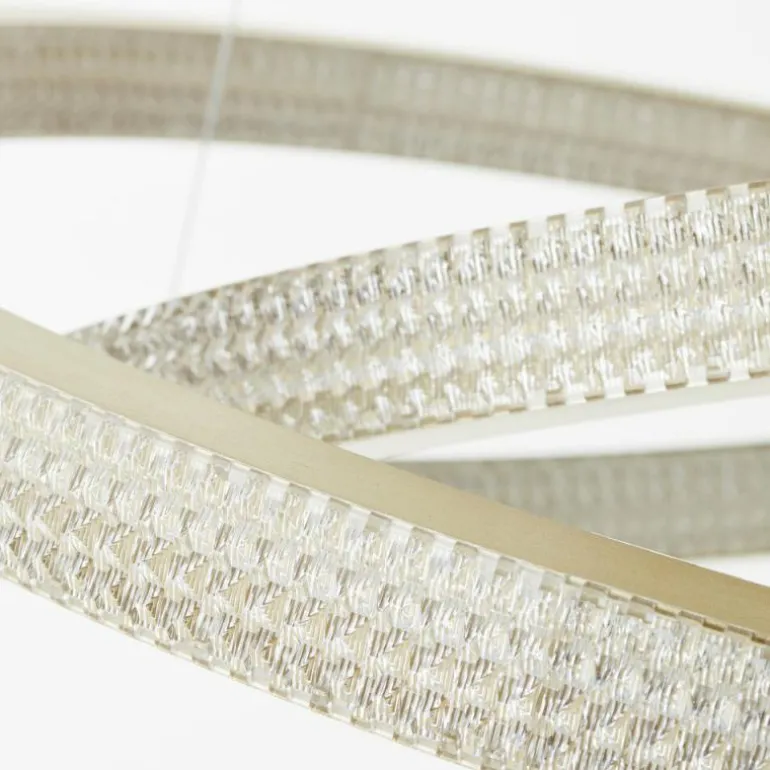 Suspension Brilliant Calvi LED Or, 1 lumière, Télécommandes