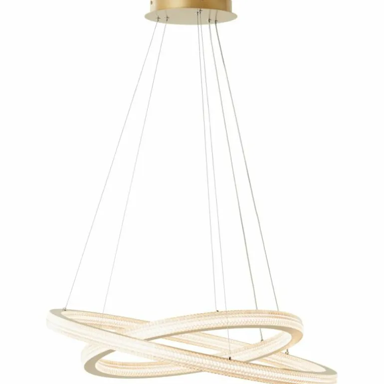 Suspension Brilliant Calvi LED Or, 1 lumière, Télécommandes