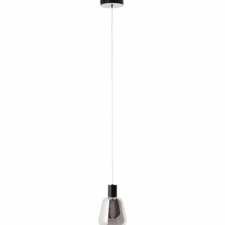 Suspension Brilliant Carlson LED Noir, 1 lumière