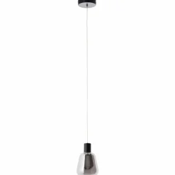 Suspension Brilliant Carlson LED Noir, 1 lumière