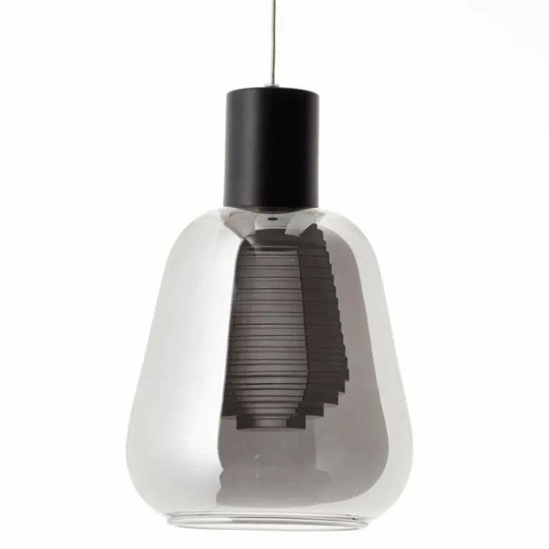 Suspension Brilliant Carlson LED Noir, 1 lumière