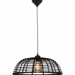 Suspension Brilliant CROSSTOWN Bois foncé, Noir, 1 lumière