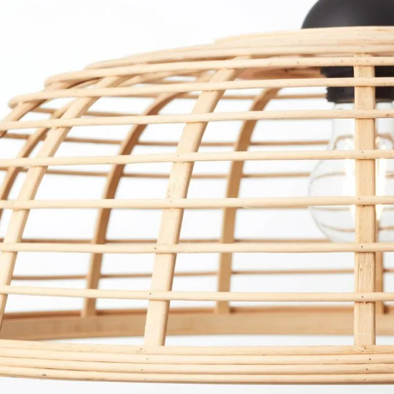 Suspension Brilliant CROSSTOWN Bois clair, Noir, 1 lumière