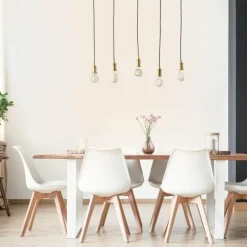 Suspension Brilliant Darcia Noir, 5 lumières